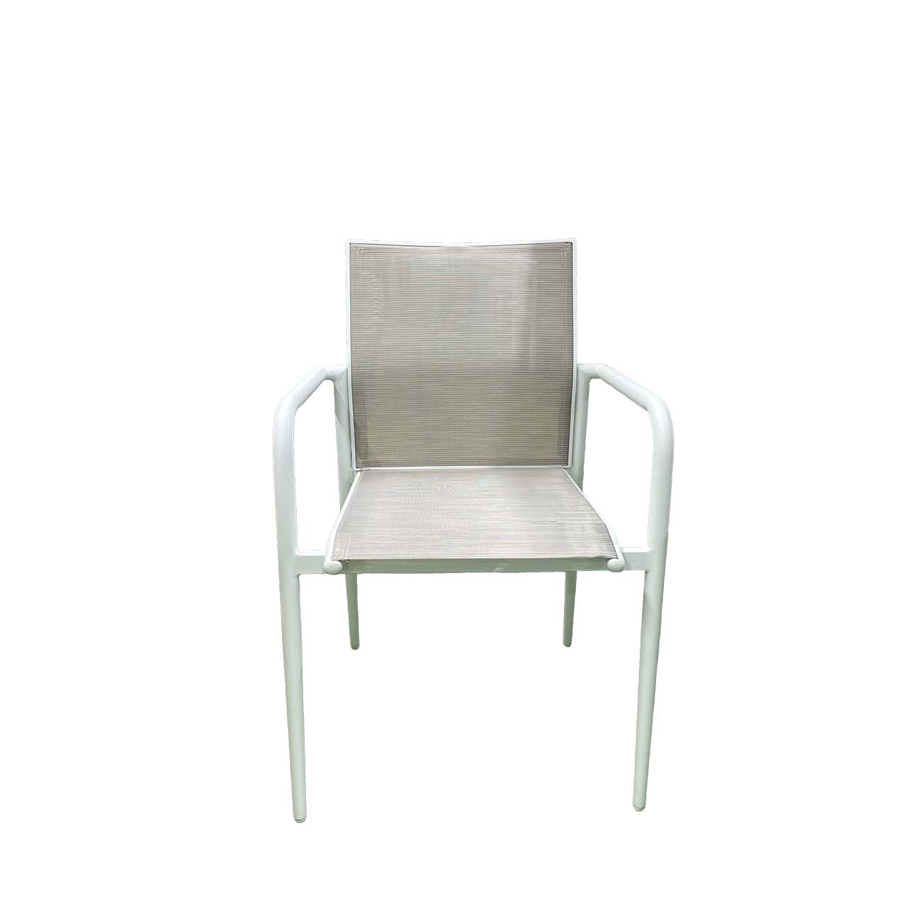 Set tavolo allungabile effetto polywood e 6 sedie grigio