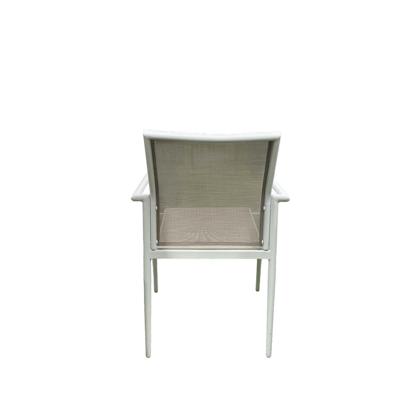 Set tavolo allungabile effetto polywood e 6 sedie grigio