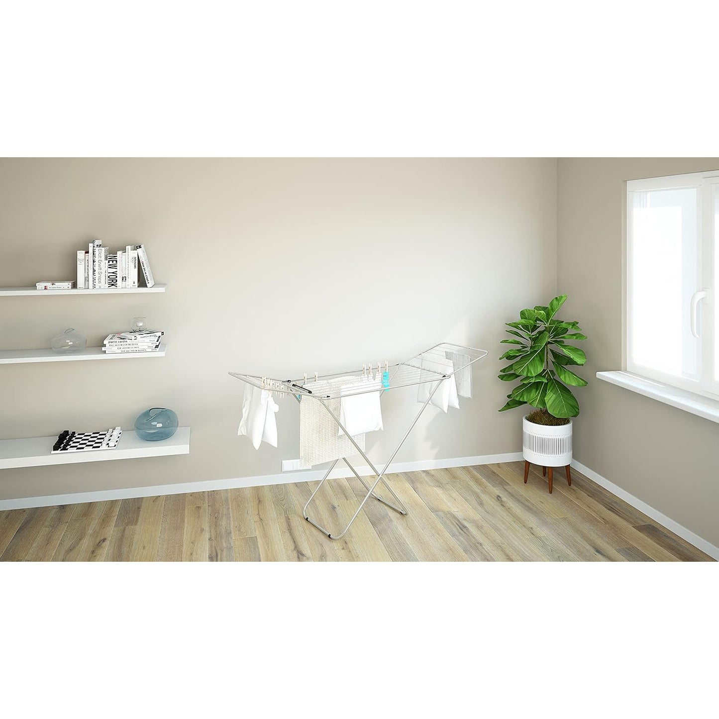 Stendibiancheria Colombo Glam con ali 178x55x h 114 cm