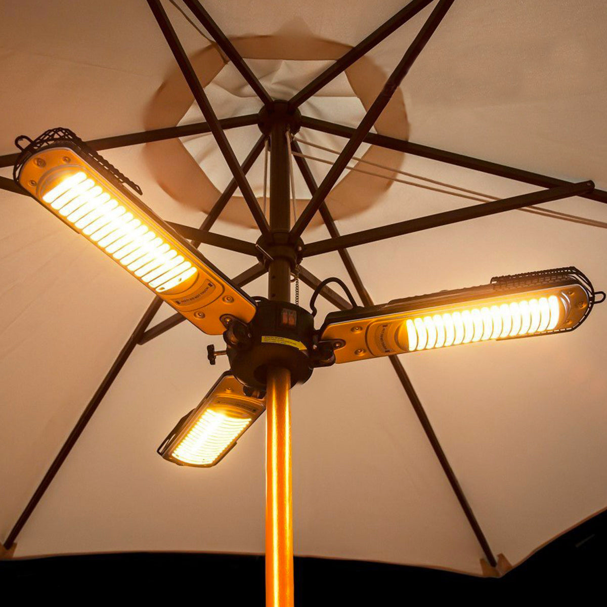 Stufa alogena da esterno a 3 lampade 2000W Zephir HZA3000