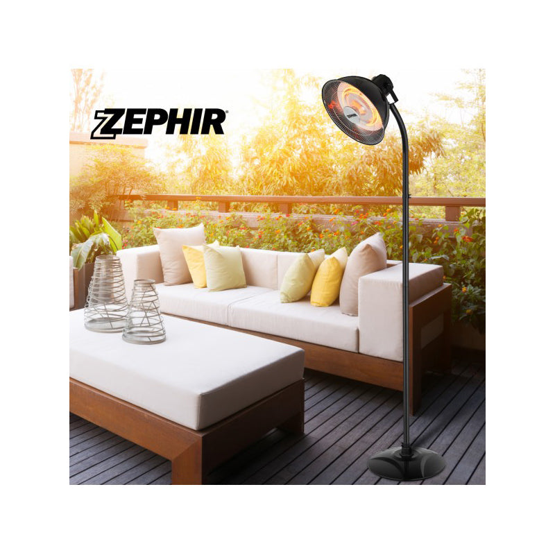 Stufa elettrica alogena per esterni IP34 2000 W Zephir HZA2000
