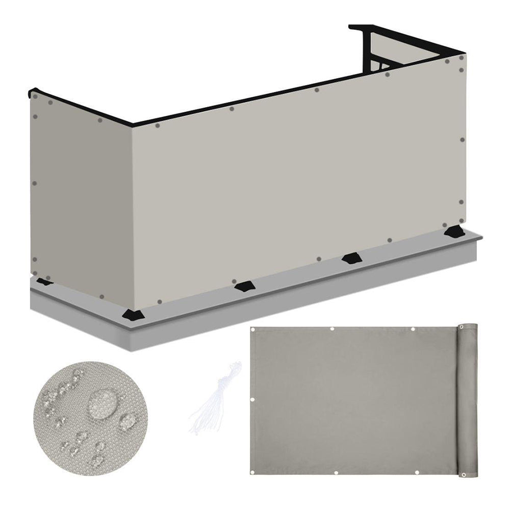 Telo parasole per balcone in PE 76x445 cm sabbia
