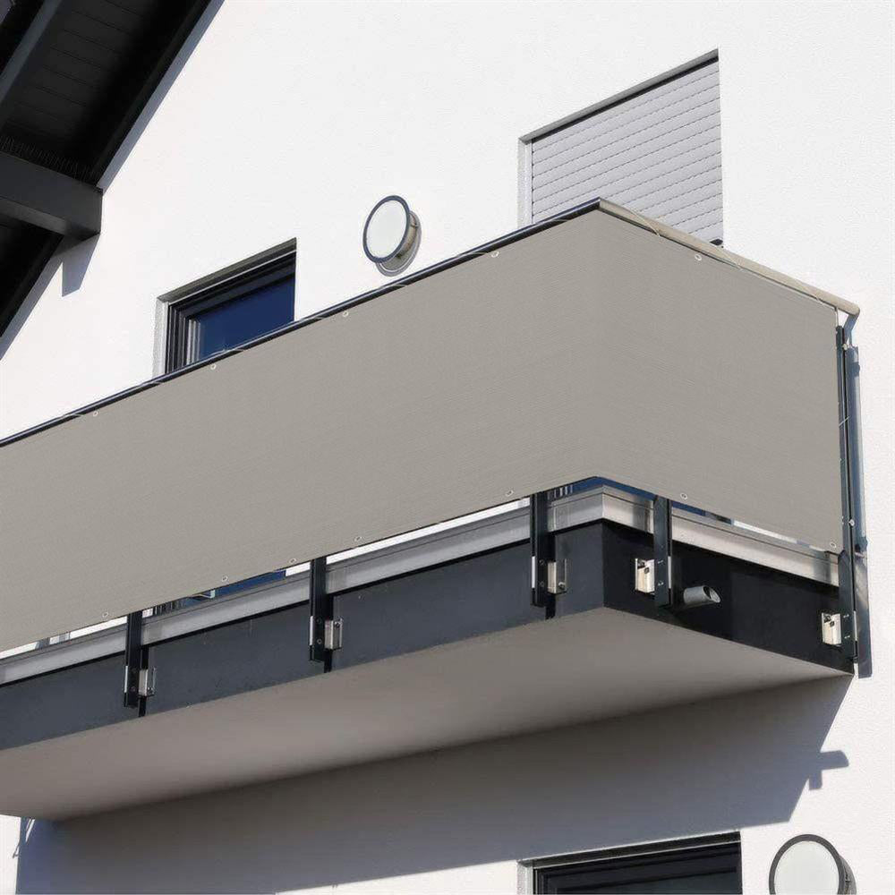 Telo parasole per balcone in PE 76x445 cm sabbia