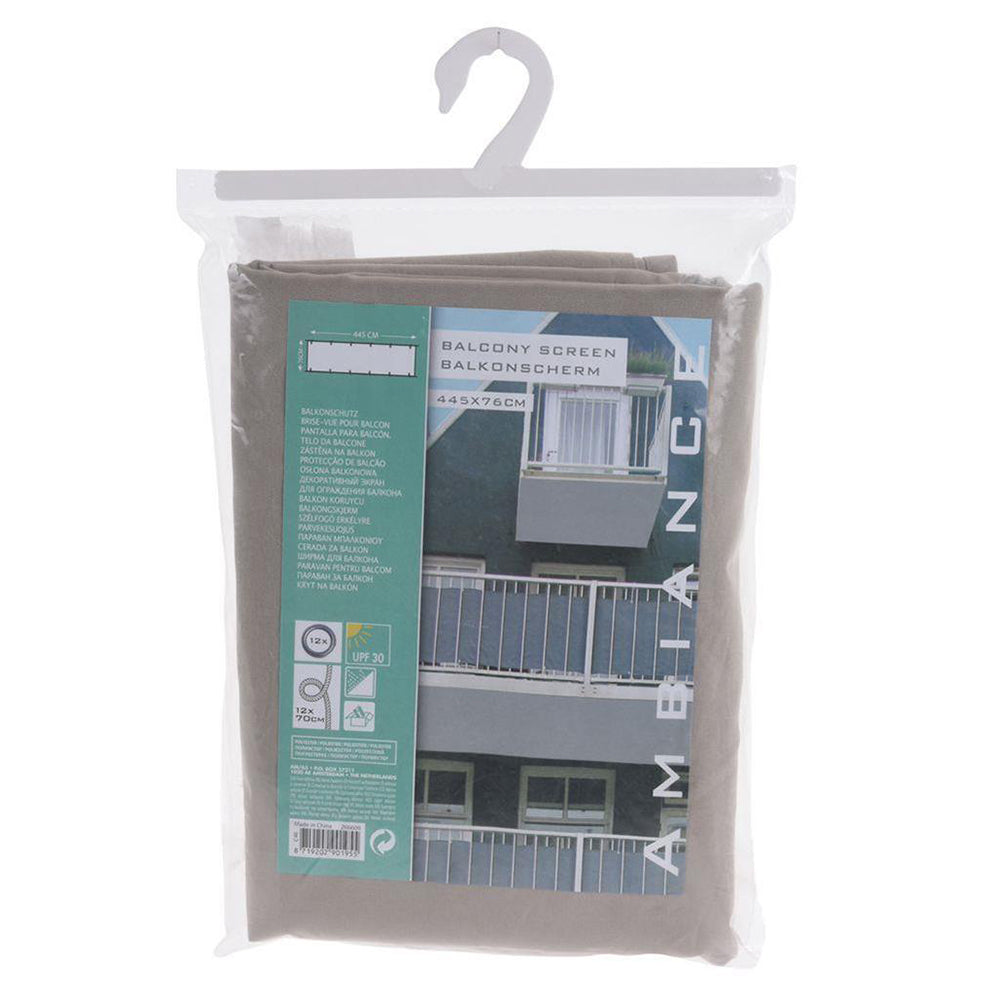 Telo parasole per balcone in PE 76x445 cm sabbia
