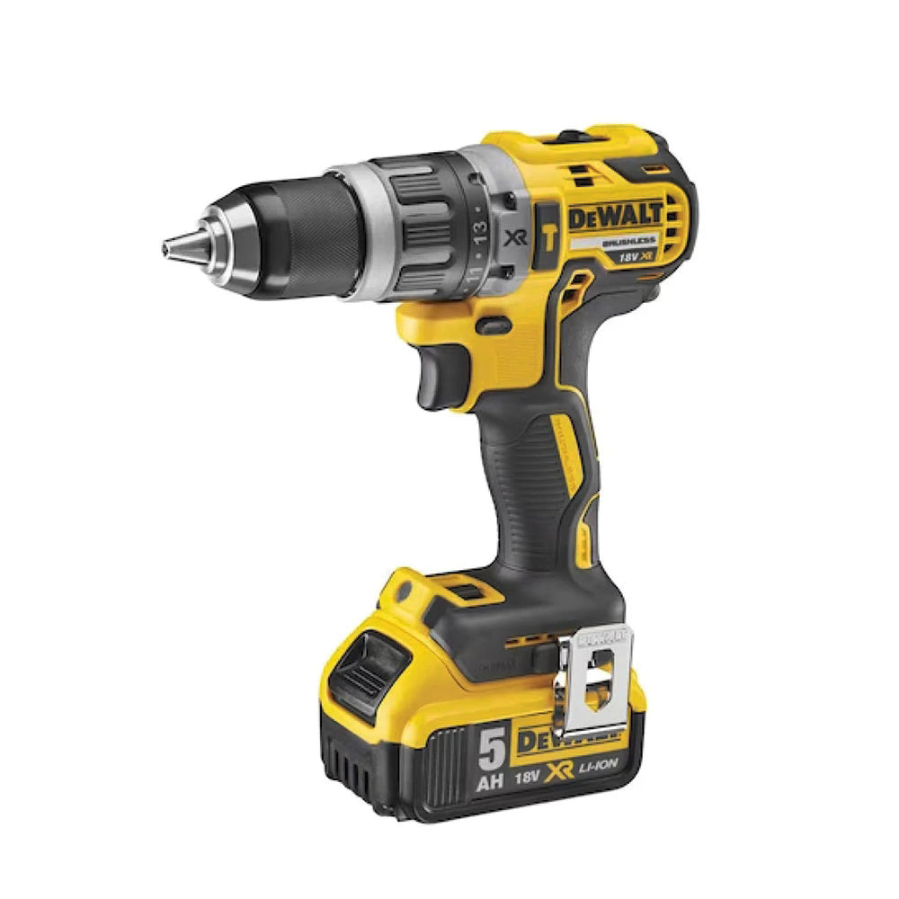 Trapano avvitatore brushless DeWalt 18 V 5 Ah incluse 2 batterie e valigetta