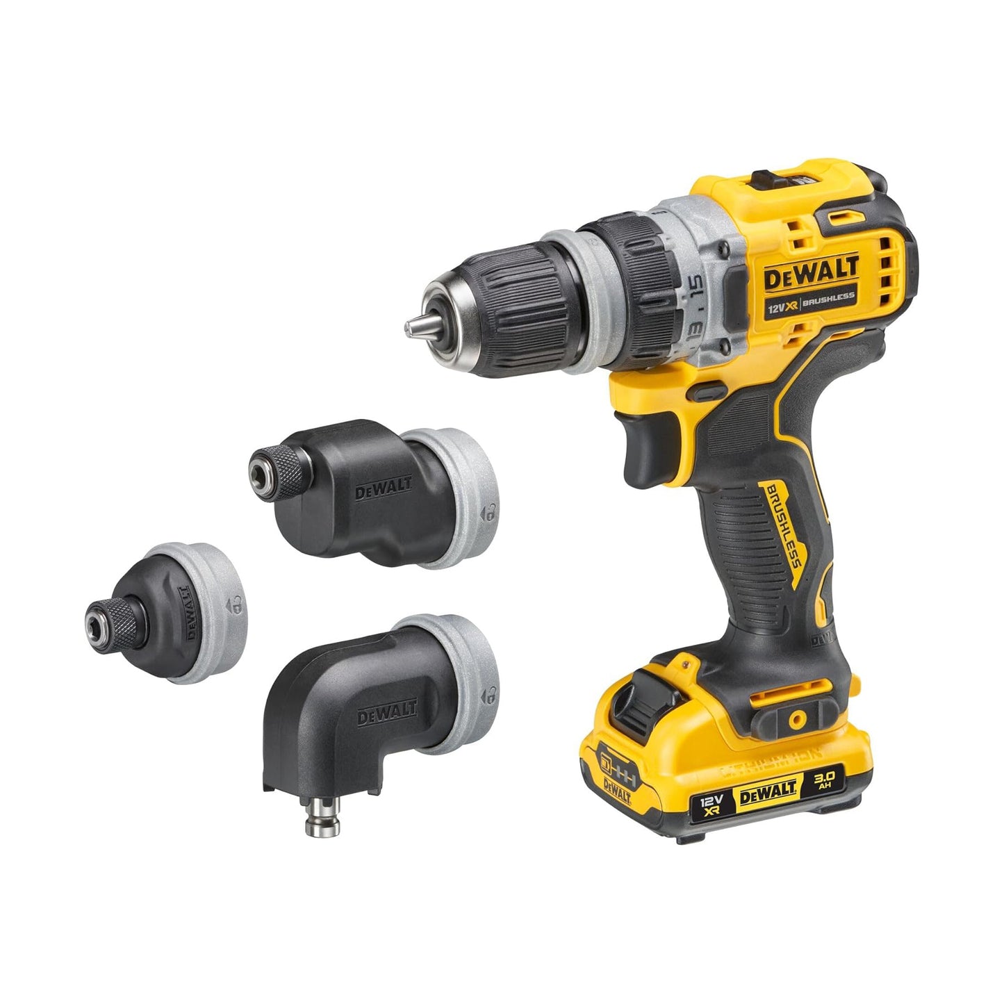 Trapano avvitatore multitesta DeWalt DCD703L2T-QW XR 12 V 3 Ah