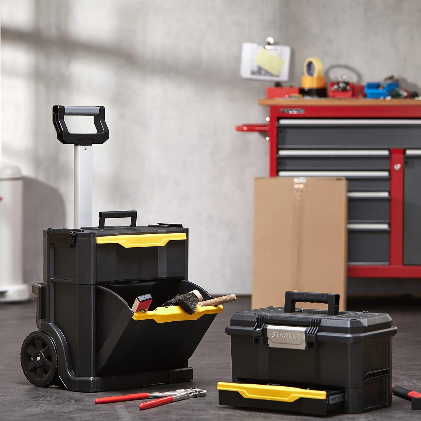 Trolley portautensili modulare 2 in 1 59,1 lt Stanley rolling workshop STST1-70344