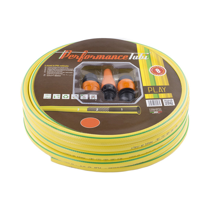 Tubo irrigazione giardino 15 metri d. 12,5 mm con kit play Almaplast