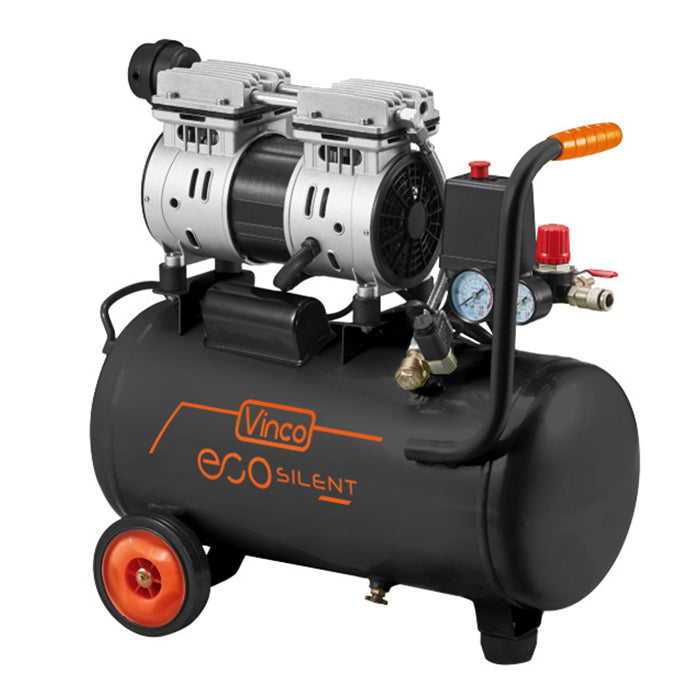 Compressore d'aria Eco Silent 750 W oil-less bicilindrico