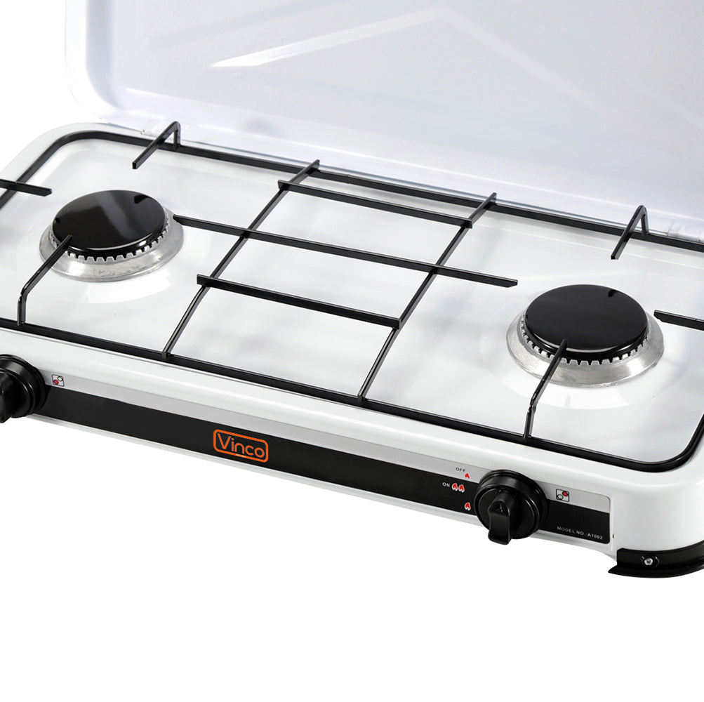 Fornello a gas da campeggio a due fuochi 2,4 kW 3 kg