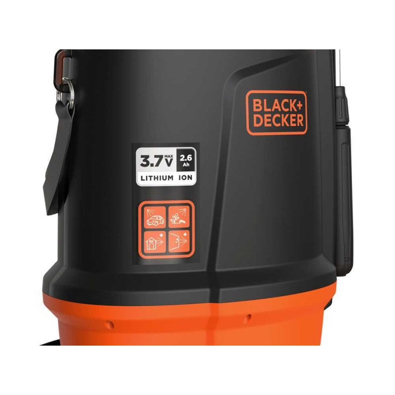 Pompa irroratrice Black Decker a spalla 5 lt a batteria 3,7 V 2,6 AH