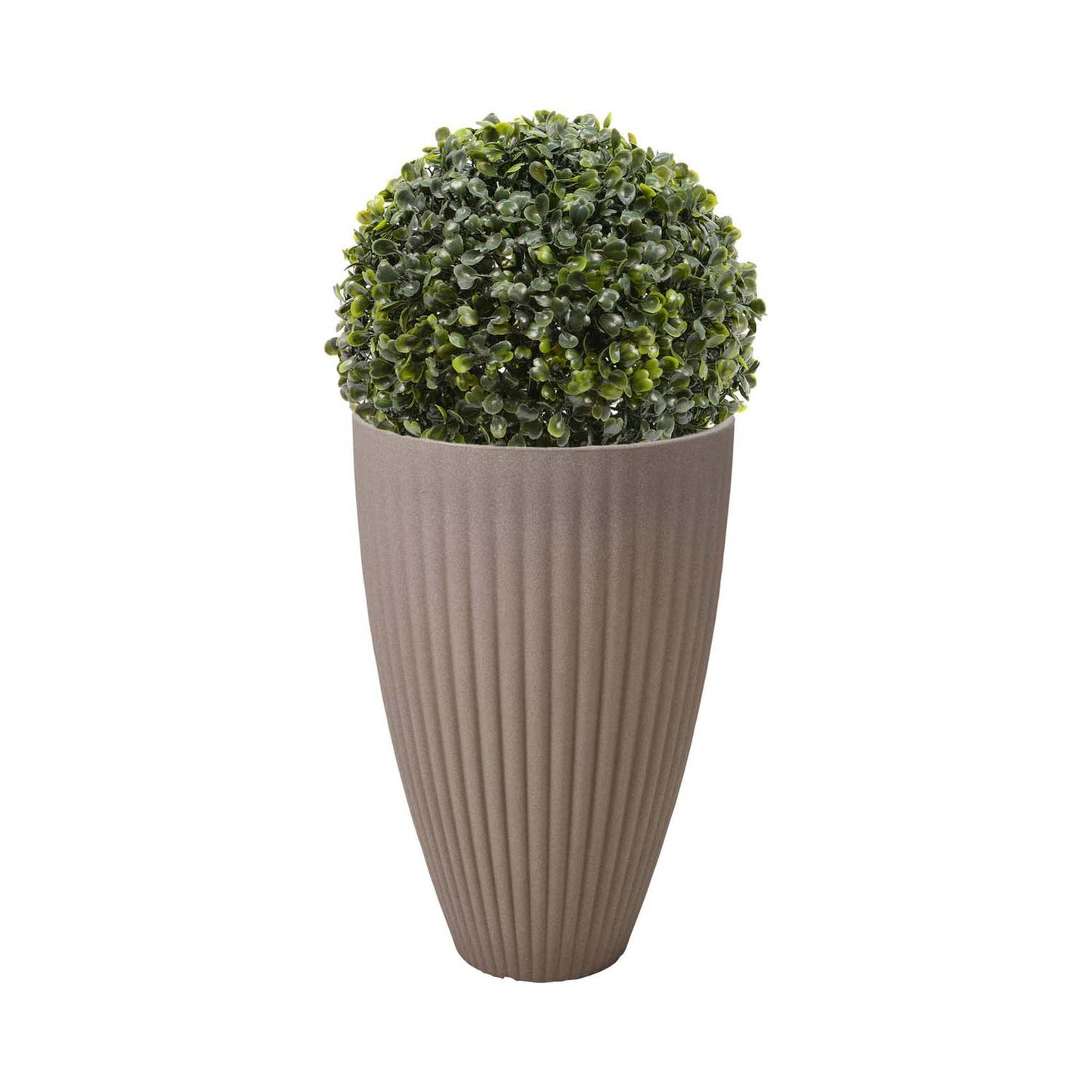 Vaso terra a coste tondo diametro 40 cm sabbia