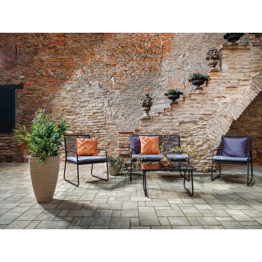 Vaso terra a coste tondo diametro 40 cm sabbia