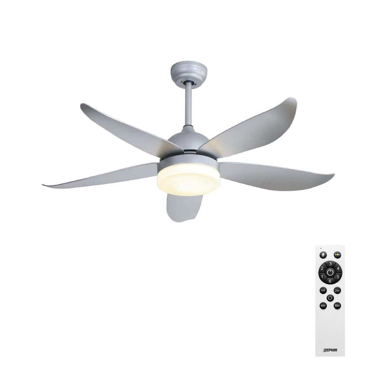 Ventilatore a soffitto con luce led diametro 139 cm Zephir