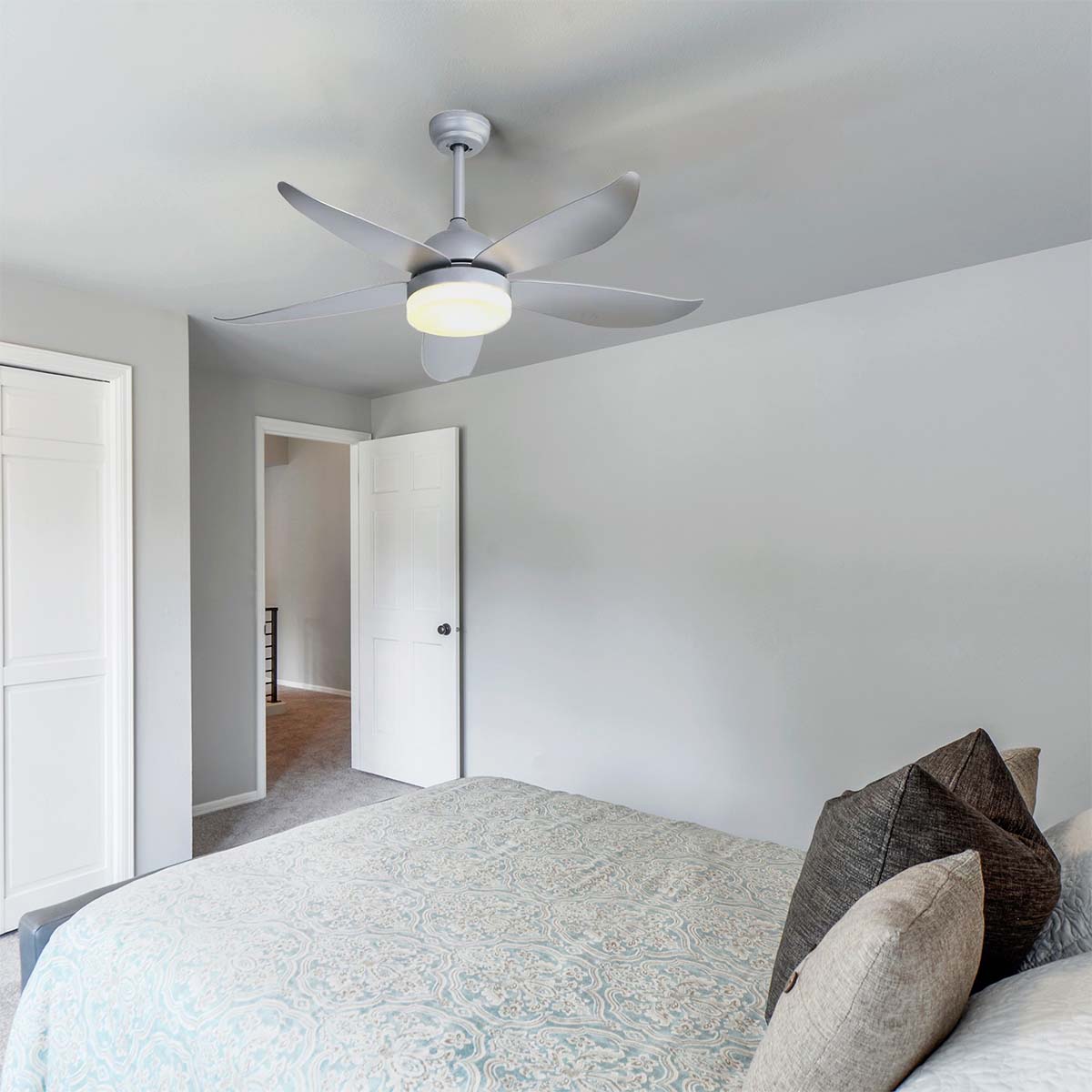 Ventilatore a soffitto con luce led diametro 139 cm Zephir