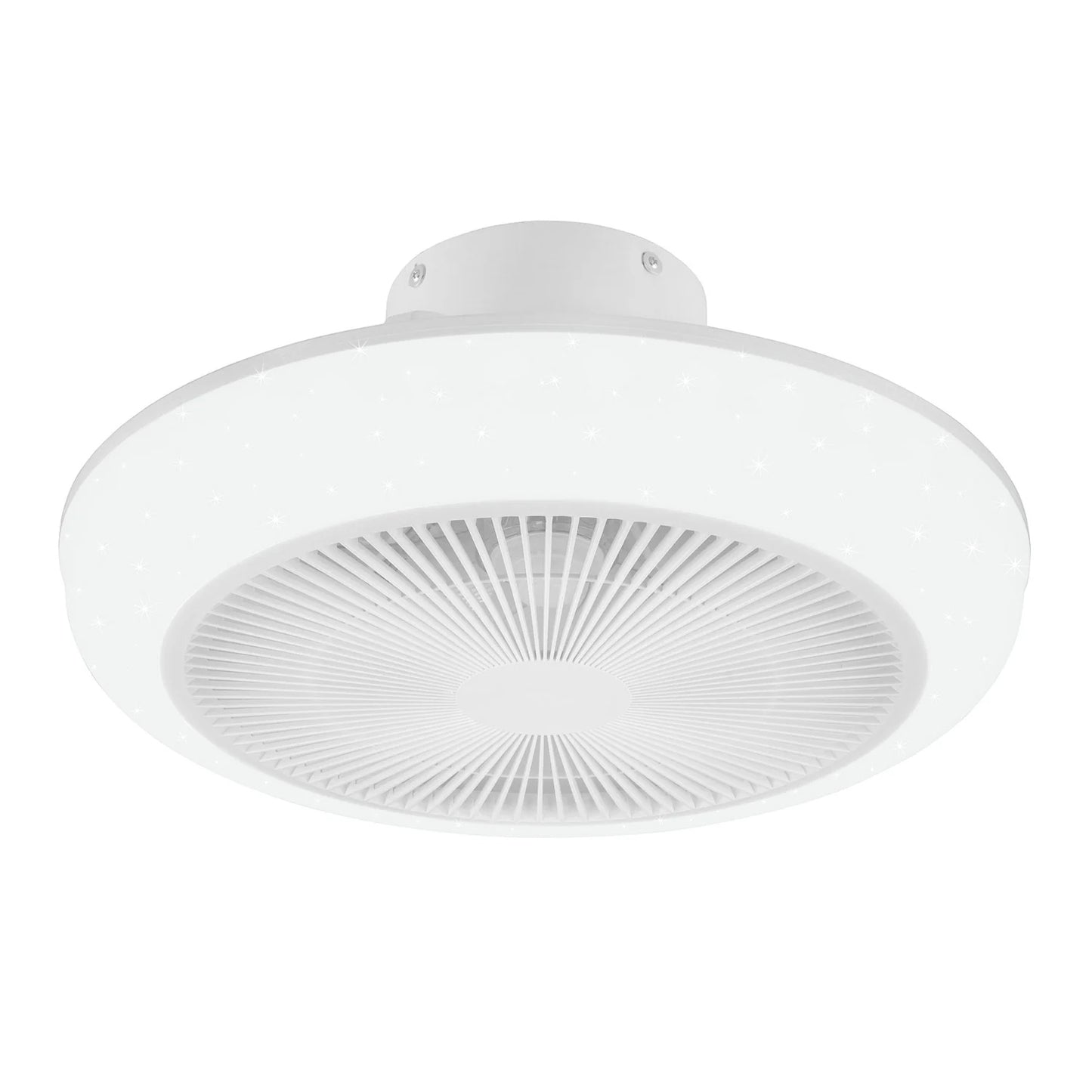 Ventilatore a plafoniera led Mjolby d. 46 cm effetto cielo stellato