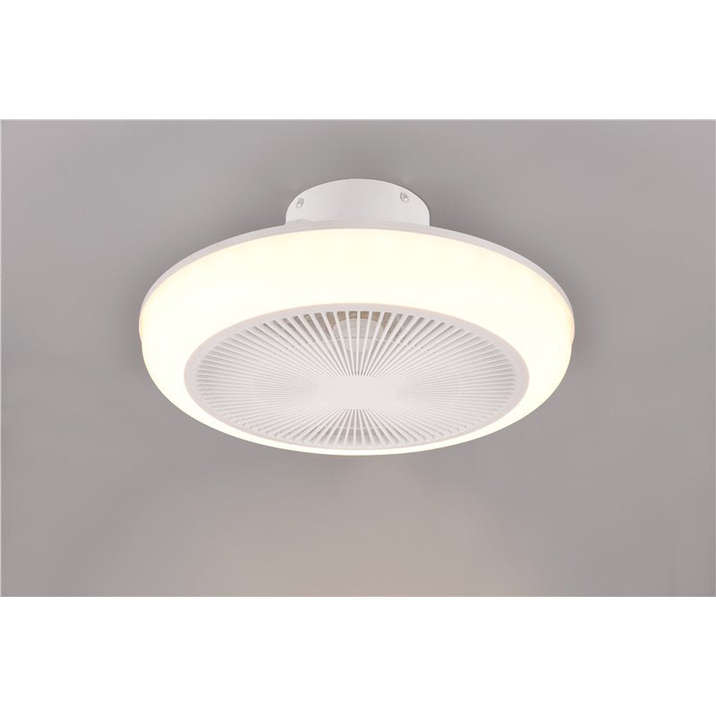 Ventilatore a plafoniera led Mjolby d. 46 cm effetto bianco