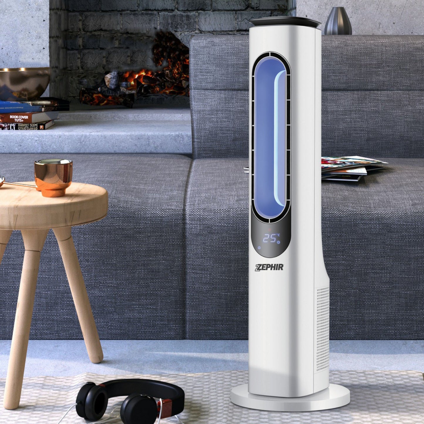 Ventilatore a torre senza pale 50 watt con telecomando Zephir PH84BL