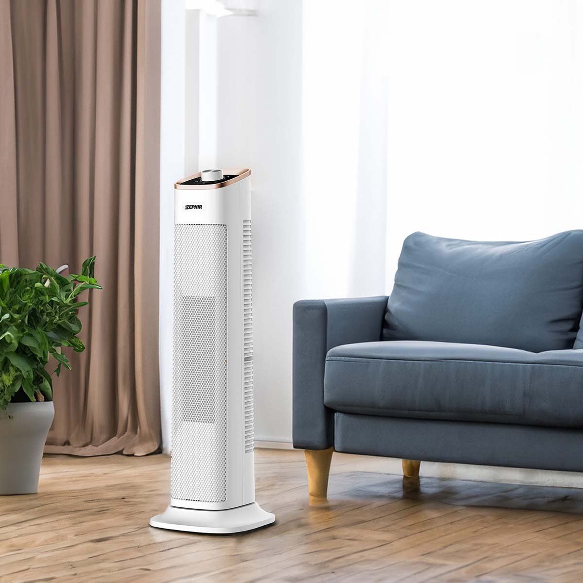 Termoventilatore ceramico a torretta oscillante 2000W Zephir TW4000C