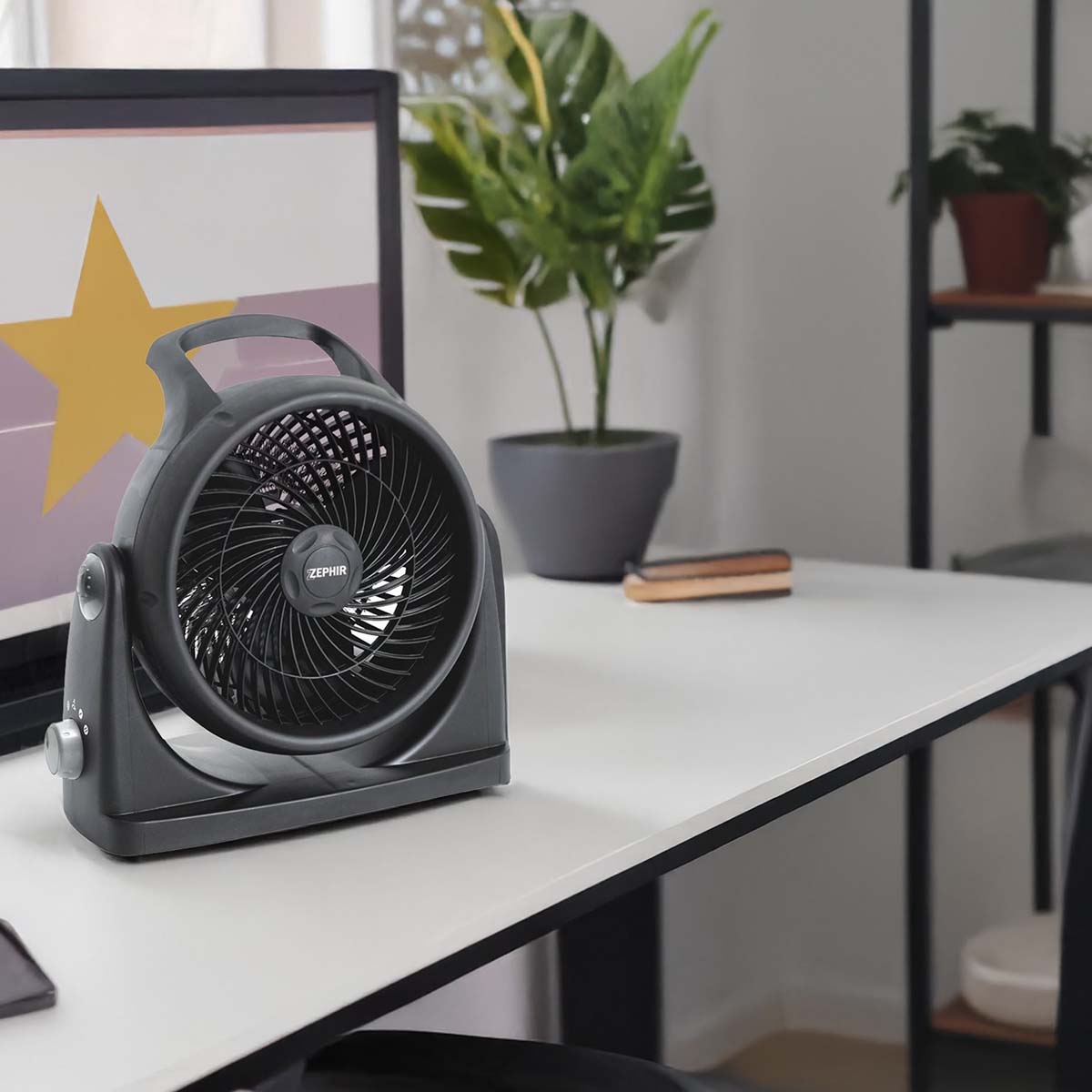 Termoventilatore da parete caldo freddo nero Zephir ZBH20CM