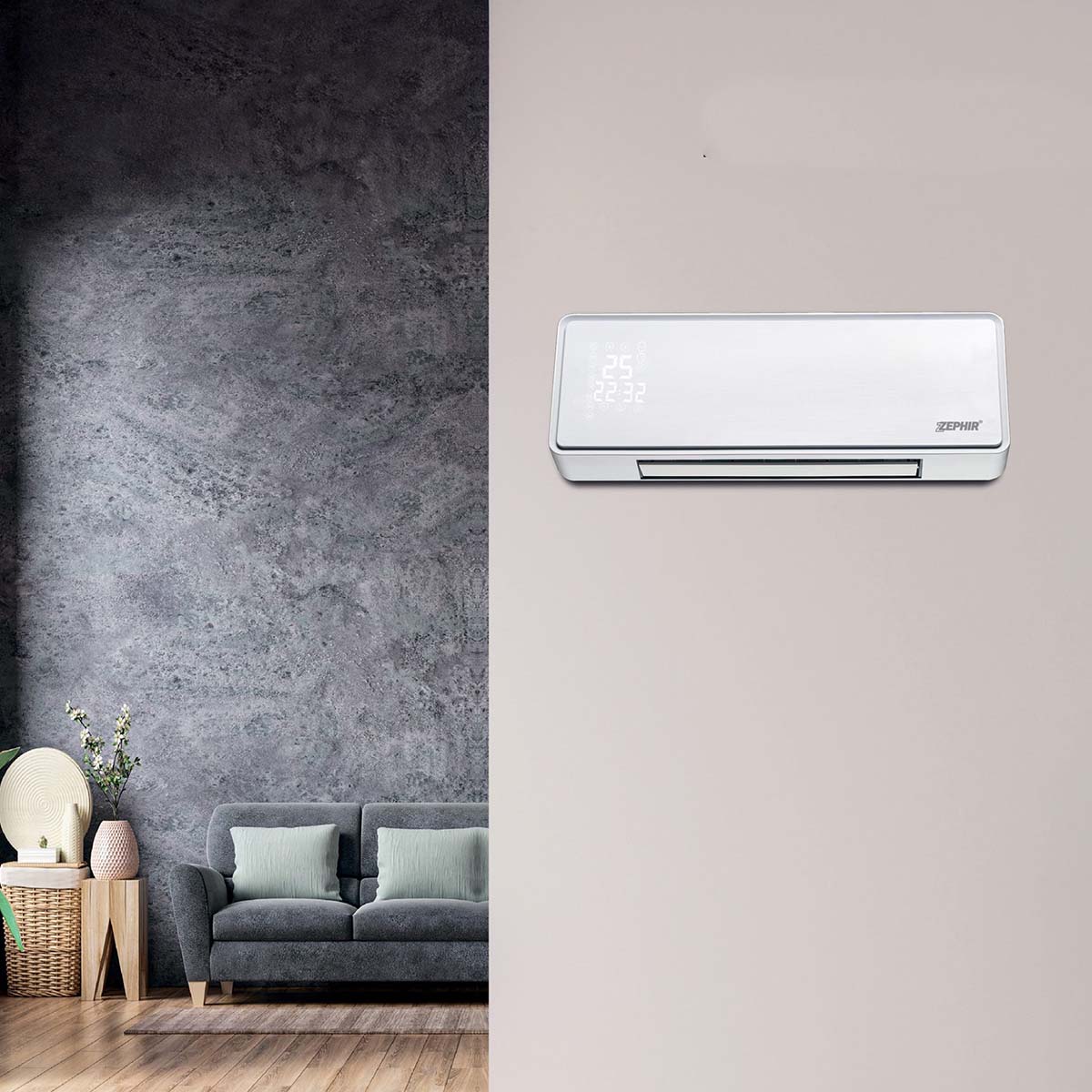 Termoventilatore ceramico da parete 2000W smart Wi-Fi Zephir ZMW4000V