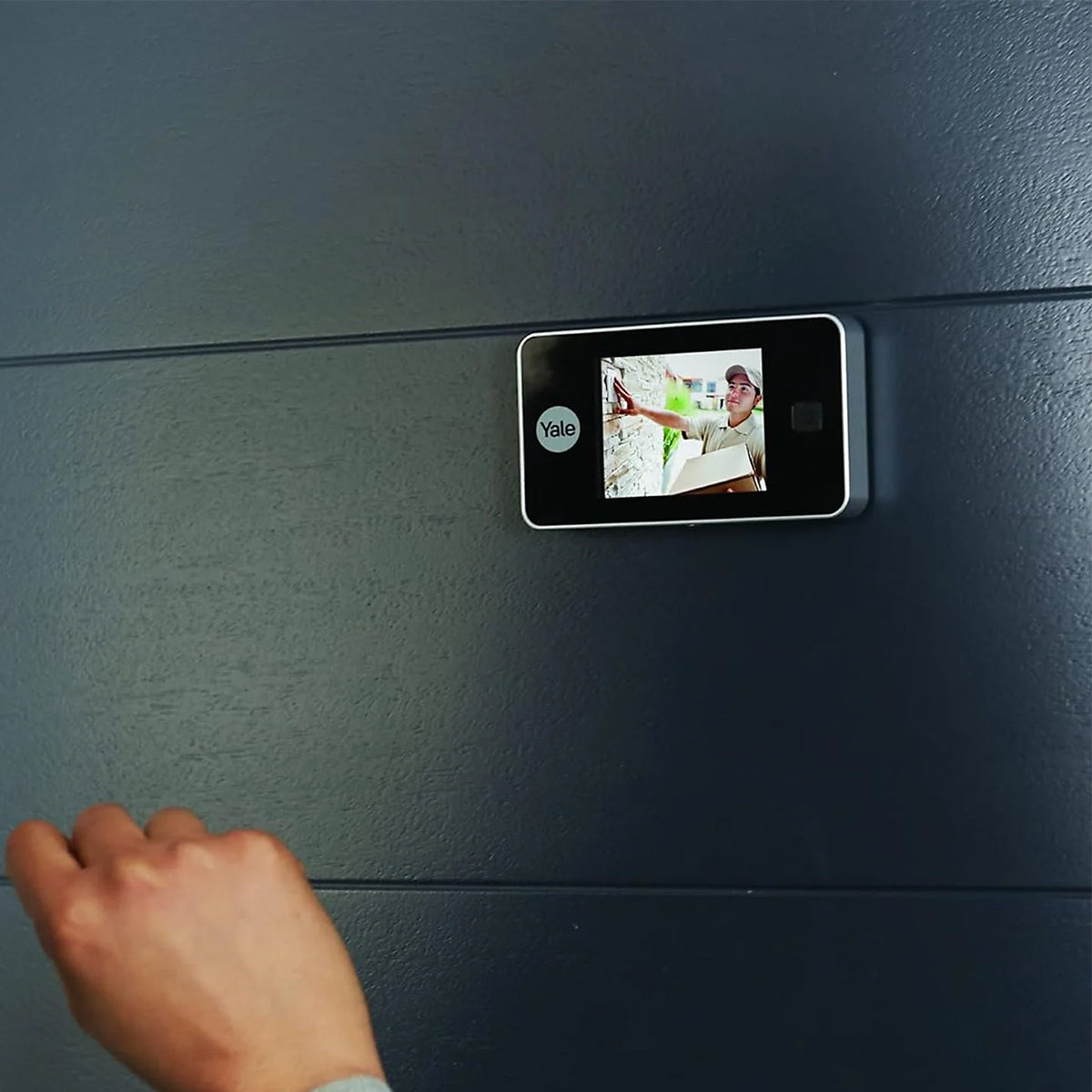 Yale Spioncino digitale elettronico display LCD 3,2" argento