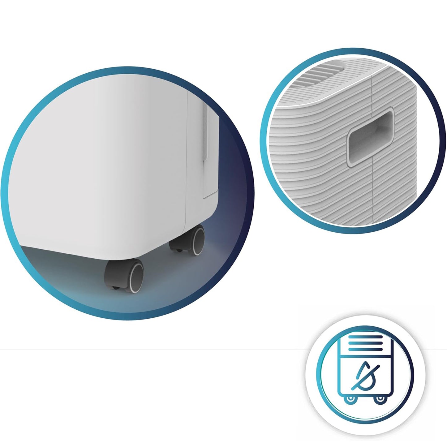 Zephir deumidificatore 12 lt 280 W con serbatoio 2 lt e timer 24h