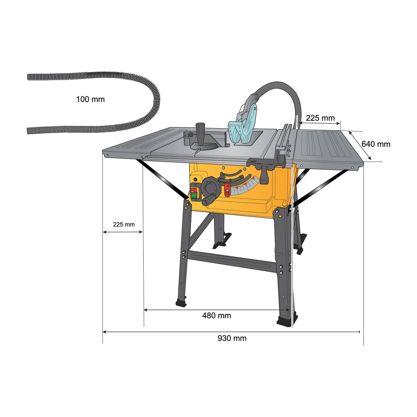 Banco sega per legno circolare Femi TS36-523 1800W