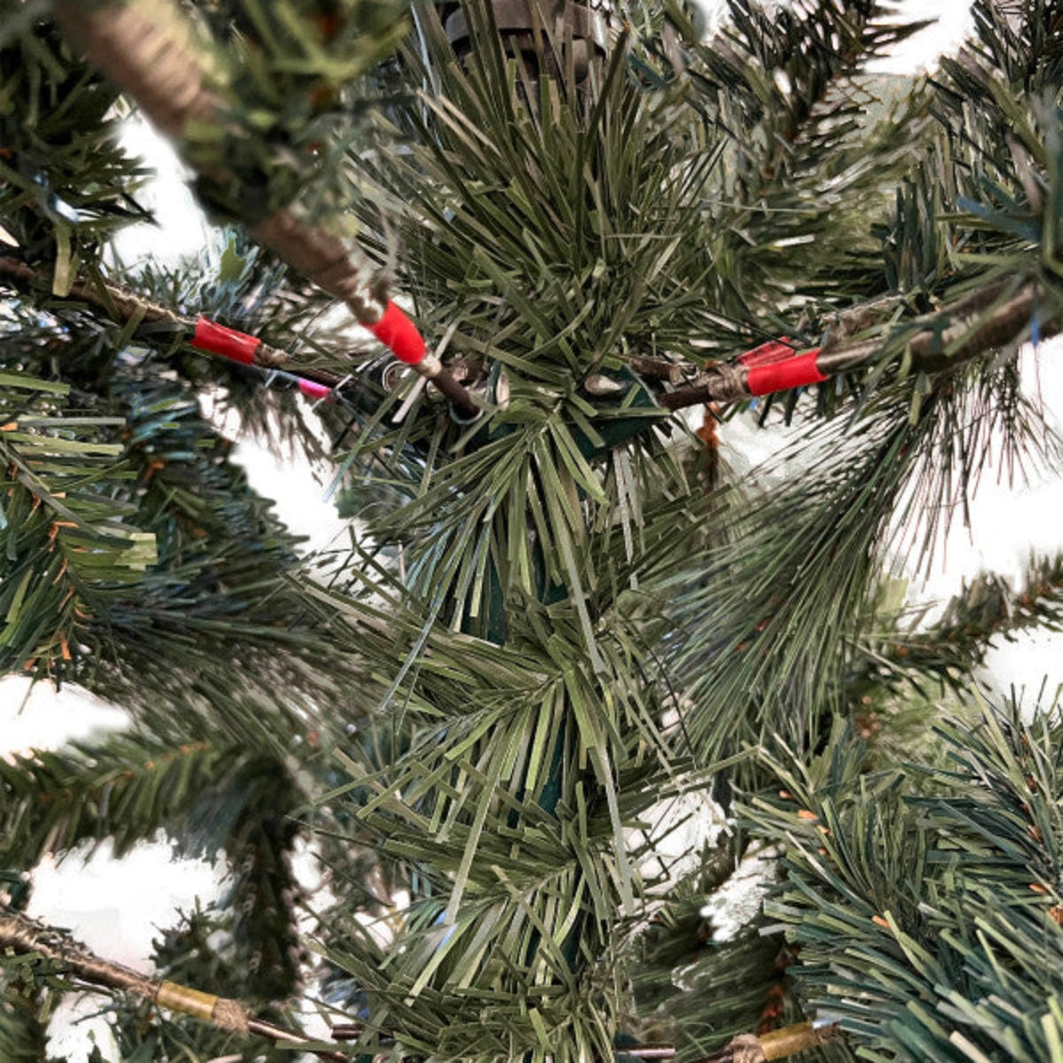 Albero di Natale verde effetto pino Nevada