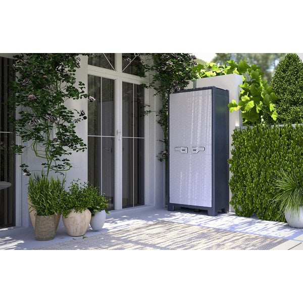 Keter armadio tutto ripiani alto titan xl colore grigio