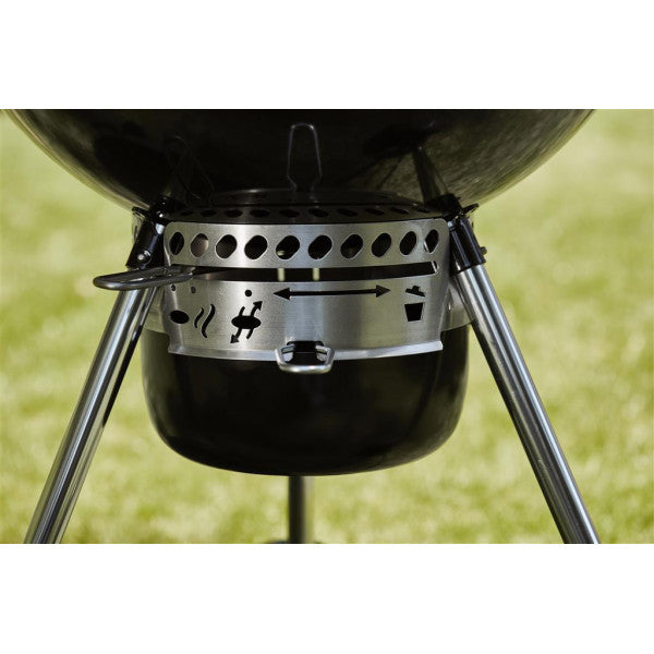 Barbecue a carbonella Weber Kettle 57 cm nero E-5730 con piastra 14201053