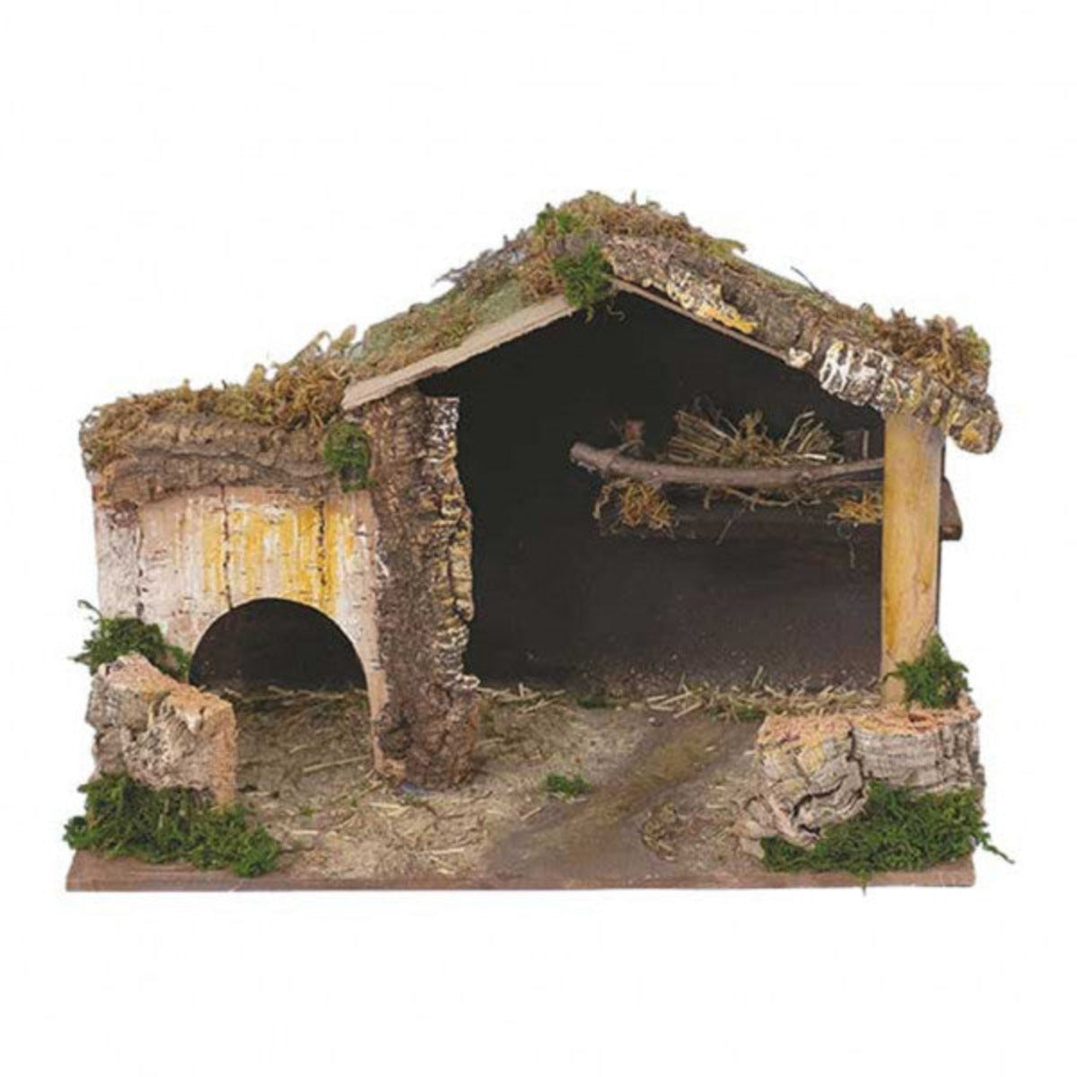 Capanna vuota per presepe di Natale 42x22x30 cm