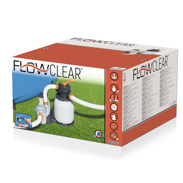 Pompa di filtraggio a sabbia 58497 per piscine Bestway 5.678 lt/ora