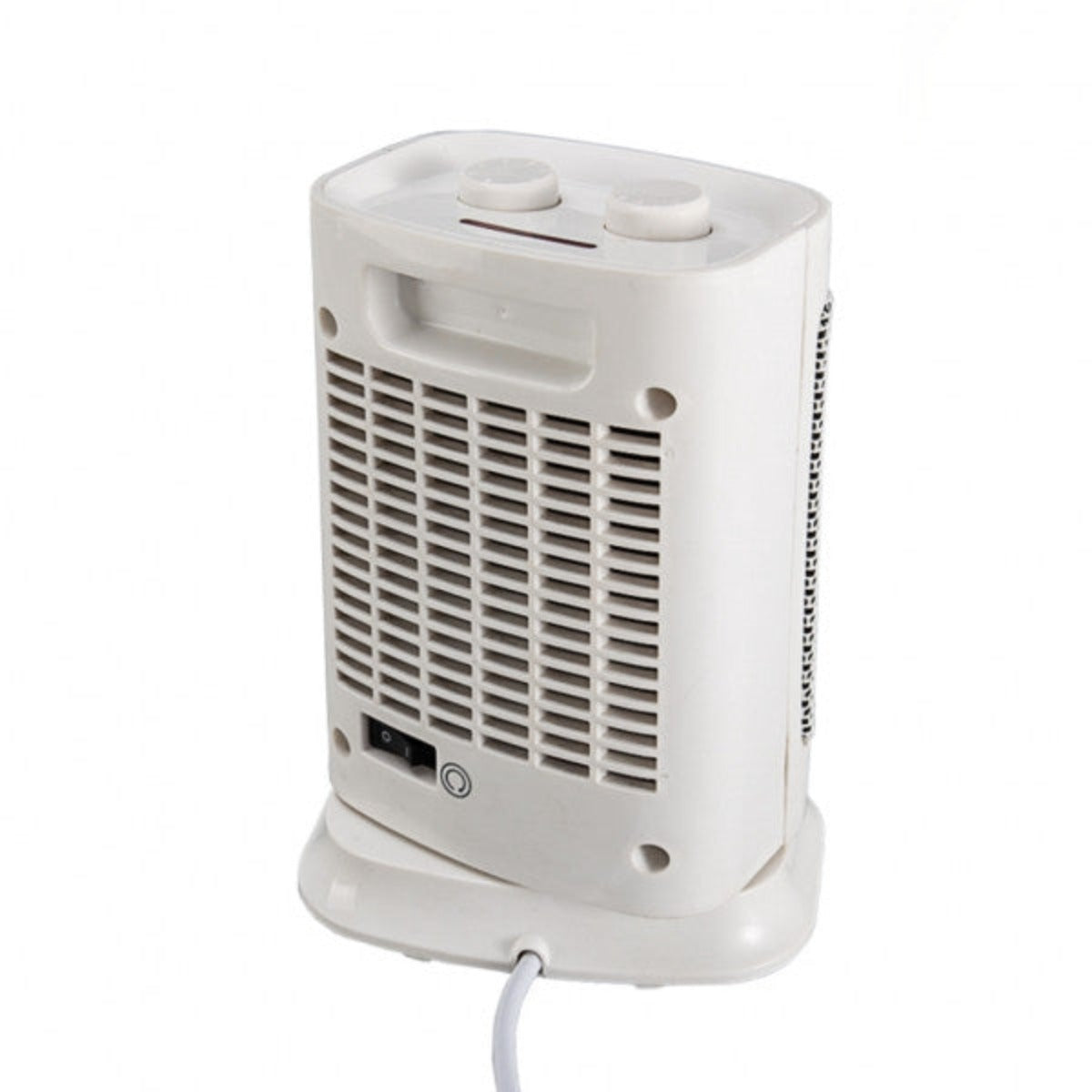 Stufa elettrica portatile Leon 750 1500 W funzione caldo freddo bianco