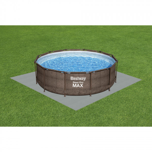 Tappetino per piscina Bestway 58639 Pool Floor Protector 50x50cm 9 pz grigio