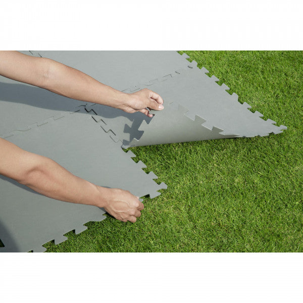Tappetino per piscina Bestway 58639 Pool Floor Protector 50x50cm 9 pz grigio