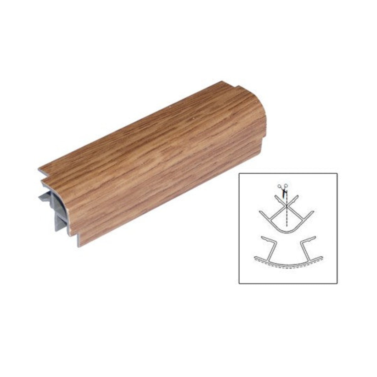 multiangolo per zoccolo rovere naturale