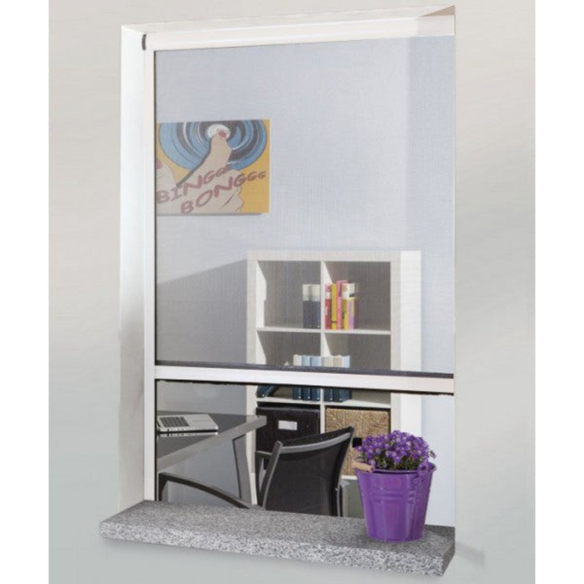 Zanzariera in alluminio a rullo verticale