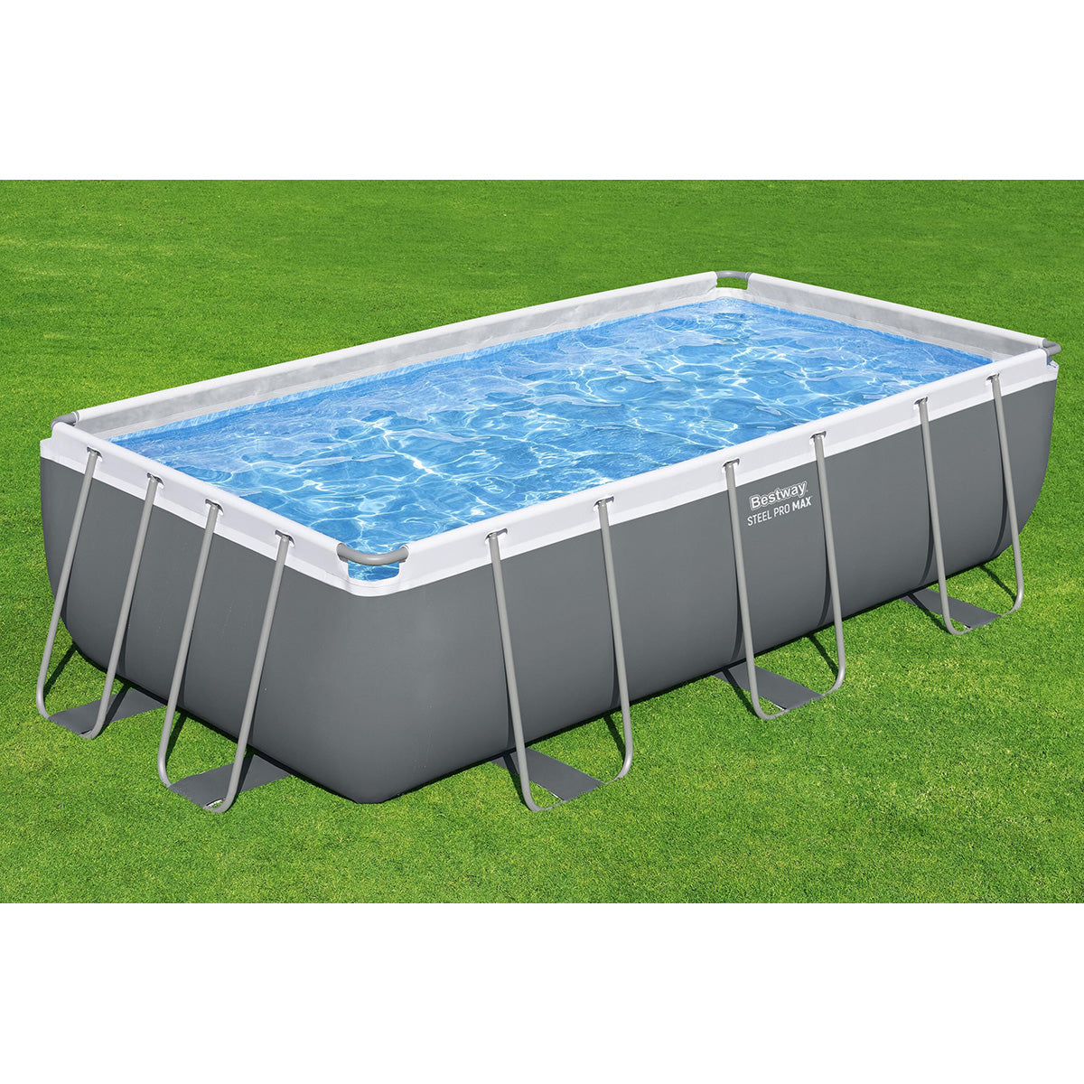 Piscina Steel Pro Max rettangolare Bestway 56441 con accessori 404x201x100 cm