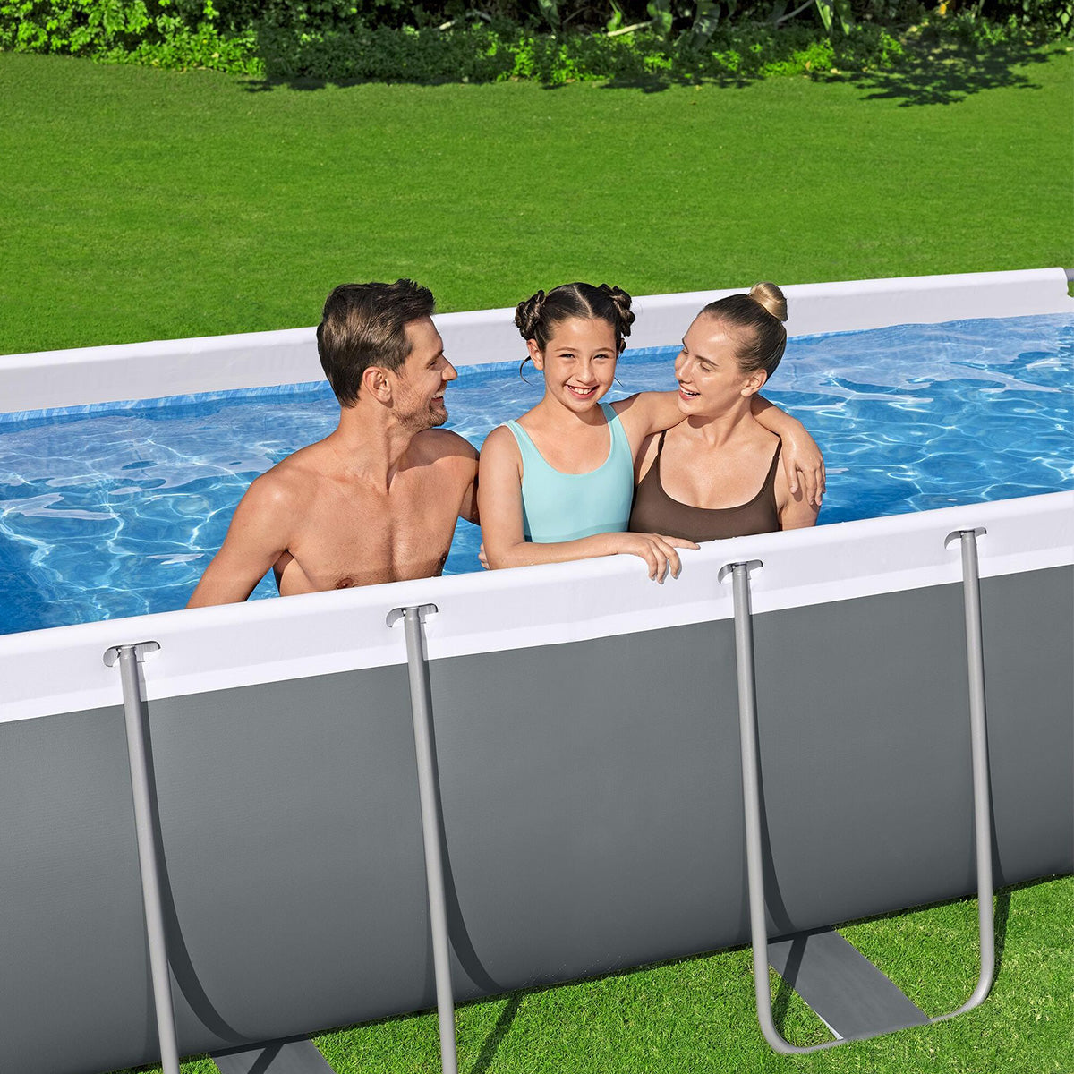 Piscina Steel Pro Max rettangolare Bestway 56441 con accessori 404x201x100 cm
