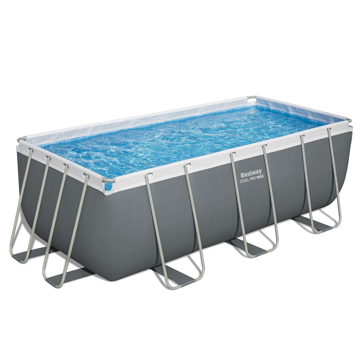 Piscina fuori terra Steel Pro Max rettangolare Bestway 56456 con accessori 412x201x122 cm