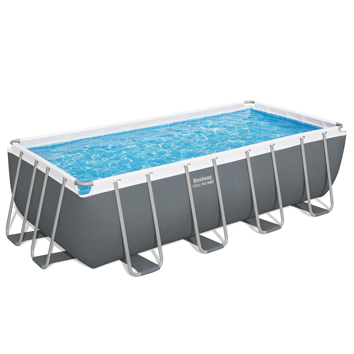 Piscina fuori terra Steel Pro Max rettangolare Bestway 56670 con accessori 488x244x122 cm