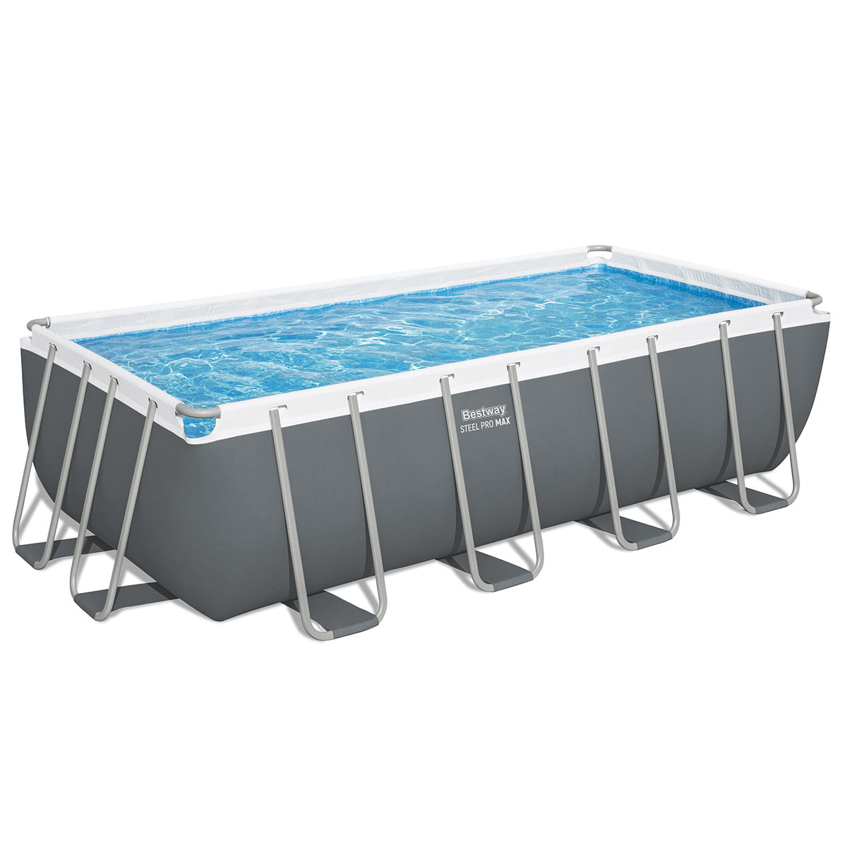 Piscina fuori terra Steel Pro Max rettangolare Bestway 56670 con accessori 488x244x122 cm