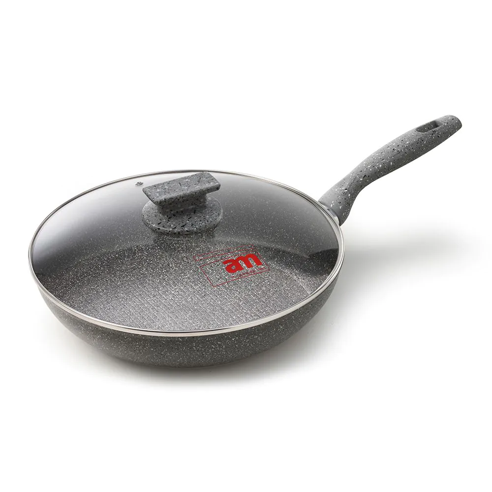 Padella antiaderente 24 cm per piani ad induzione con coperchio