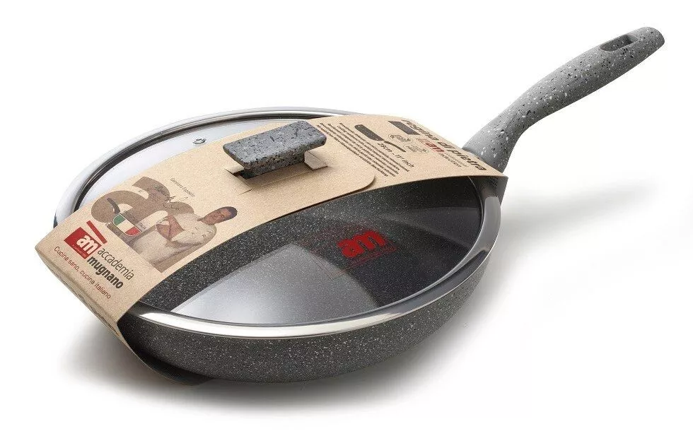Padella antiaderente 28 cm per piani ad induzione con coperchio