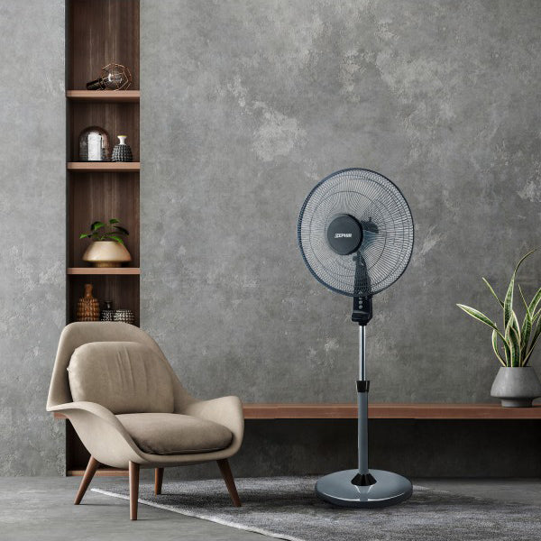 Ventilatore a piantana silenzioso Zephir 3 velocità 45W