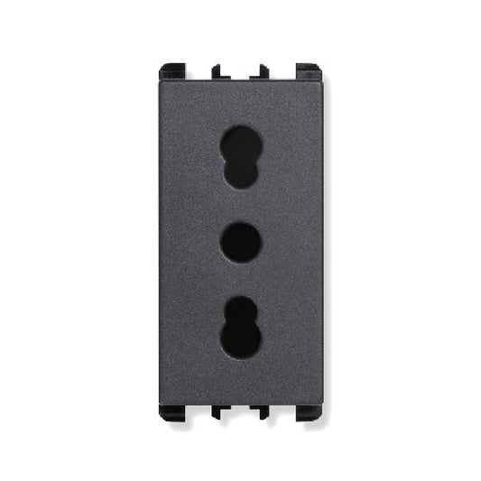 Presa Bipasso Urmet 1 Modulo 2P+T 16A 250V Nea