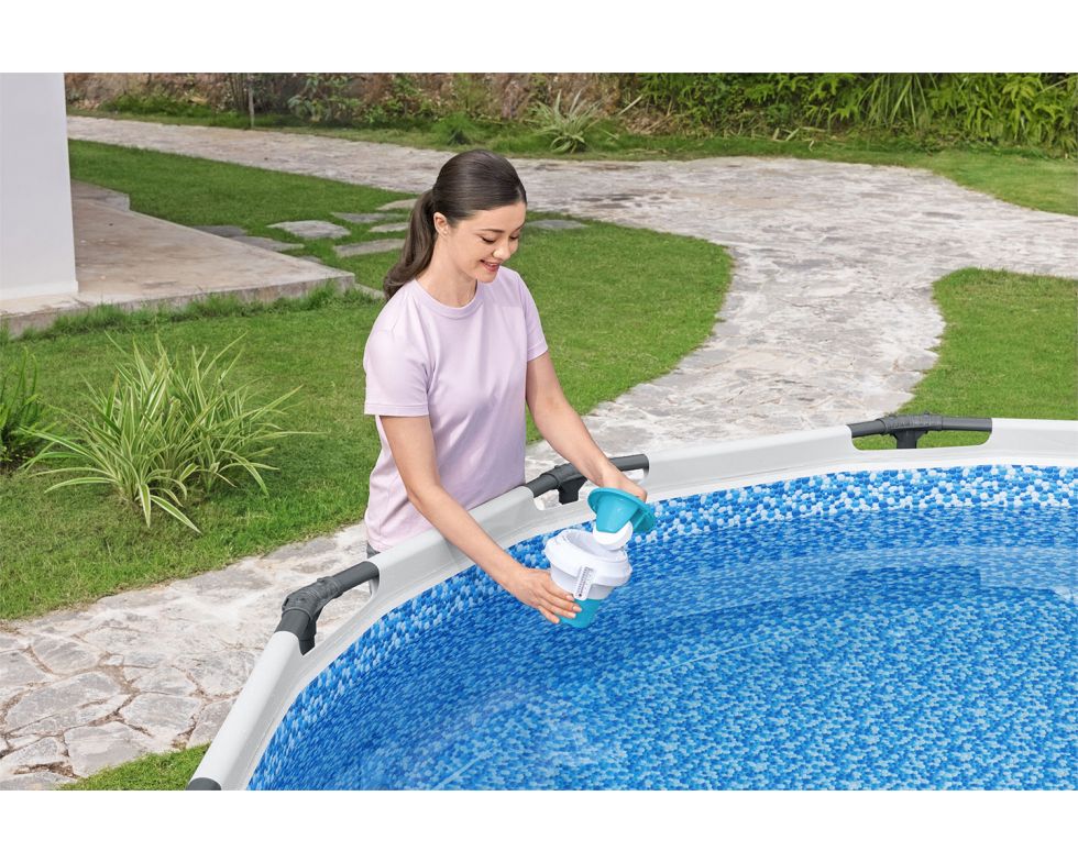 Dosatore cloro piscina galleggiante medio 17,5 cm Bestway 58701