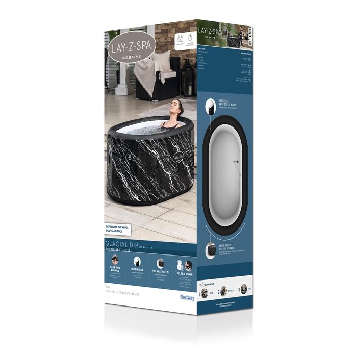Vasca ghiaccio crioterapia Bestway Lay-Z Spa Glacial Dip 152x92x71 cm