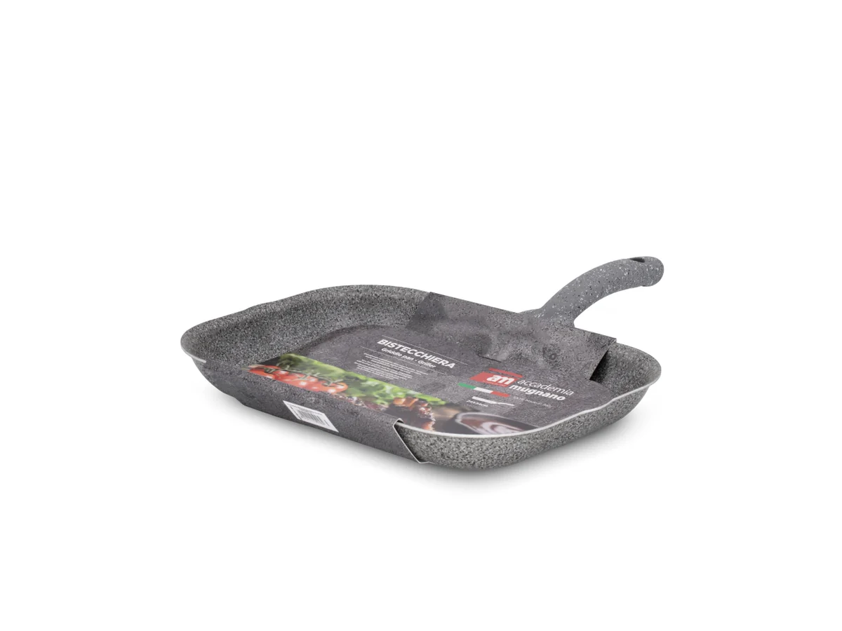 Bistecchiera Stone 34×24cm antiaderente compatibile forno e induzione